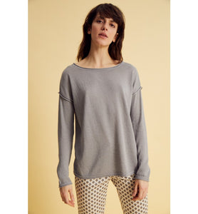 MORE & MORE <BR>
Summer Sweater <BR>
Gray <BR>