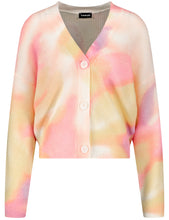Load image into Gallery viewer, TAIFUN &lt;BR&gt;
Pastel Print Button Up Cardigan &lt;BR&gt;
Multi &lt;BR&gt;
