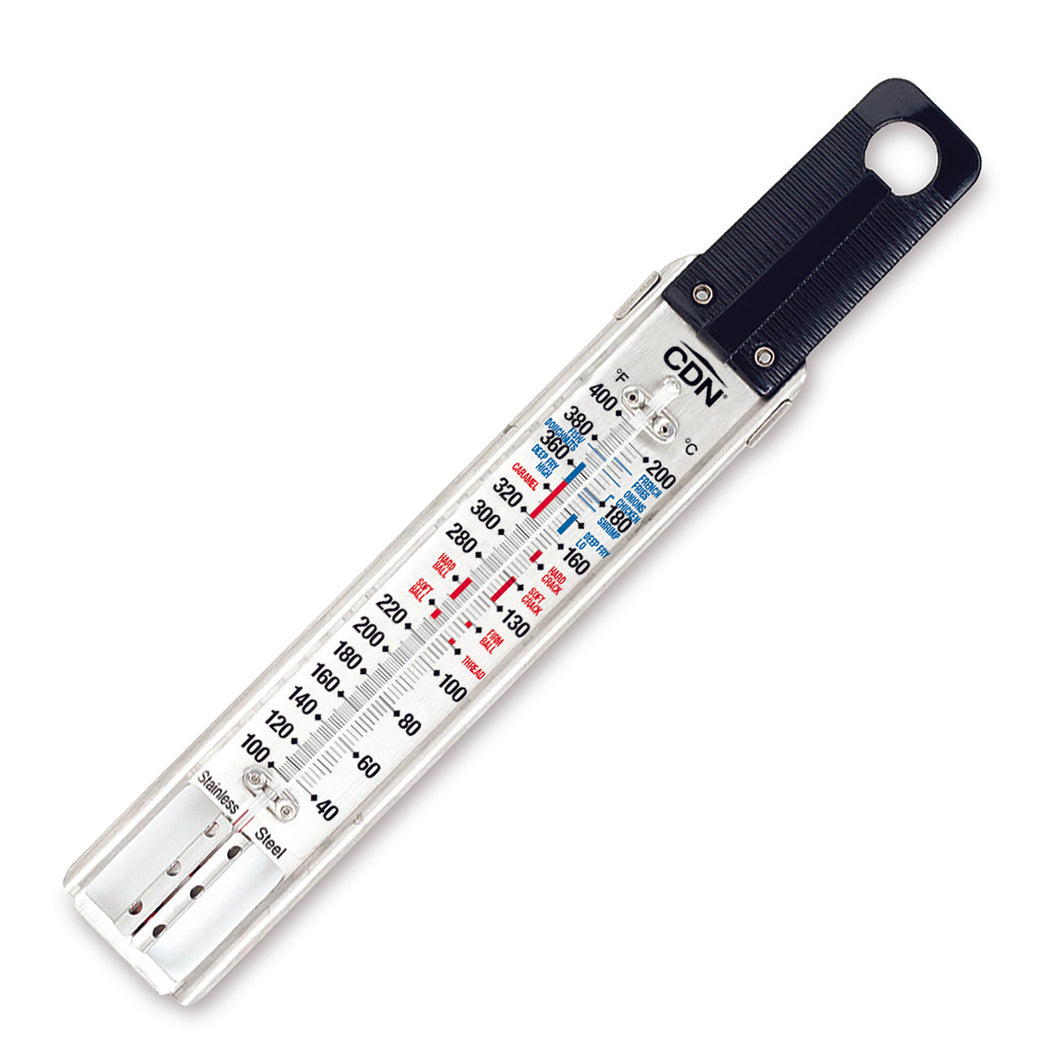 EDDINGTONS <BR>
Glass Sugar & Deep Fry Ruler Thermometer <BR>