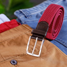 Load image into Gallery viewer, IBEX &lt;BR&gt;
Leather/Elastic Woven Belt &lt;BR&gt;
