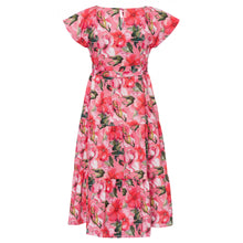 Load image into Gallery viewer, MORE &amp; MORE &lt;BR&gt;
Volant Print Dress &lt;BR&gt;
