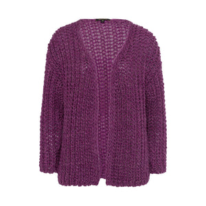 MORE & MORE <BR>
Knit Cardigan <BR>
Ethnic Lilac <BR>