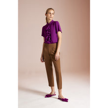 Load image into Gallery viewer, MORE &amp; MORE &lt;BR&gt;
Ruffle Blouse &lt;BR&gt;
Ethnic Lilac &lt;BR&gt;
