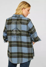 Load image into Gallery viewer, STREET ONE &lt;BR&gt;
Checked Overshirt &lt;BR&gt;
Blue &lt;BR&gt;
