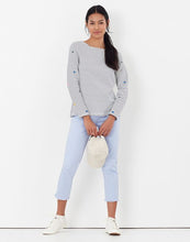 Load image into Gallery viewer, JOULES &lt;BR&gt;
Harbour Embroidered Long Sleeve Jersey Top &lt;BR&gt;
Striped &lt;BR&gt;
