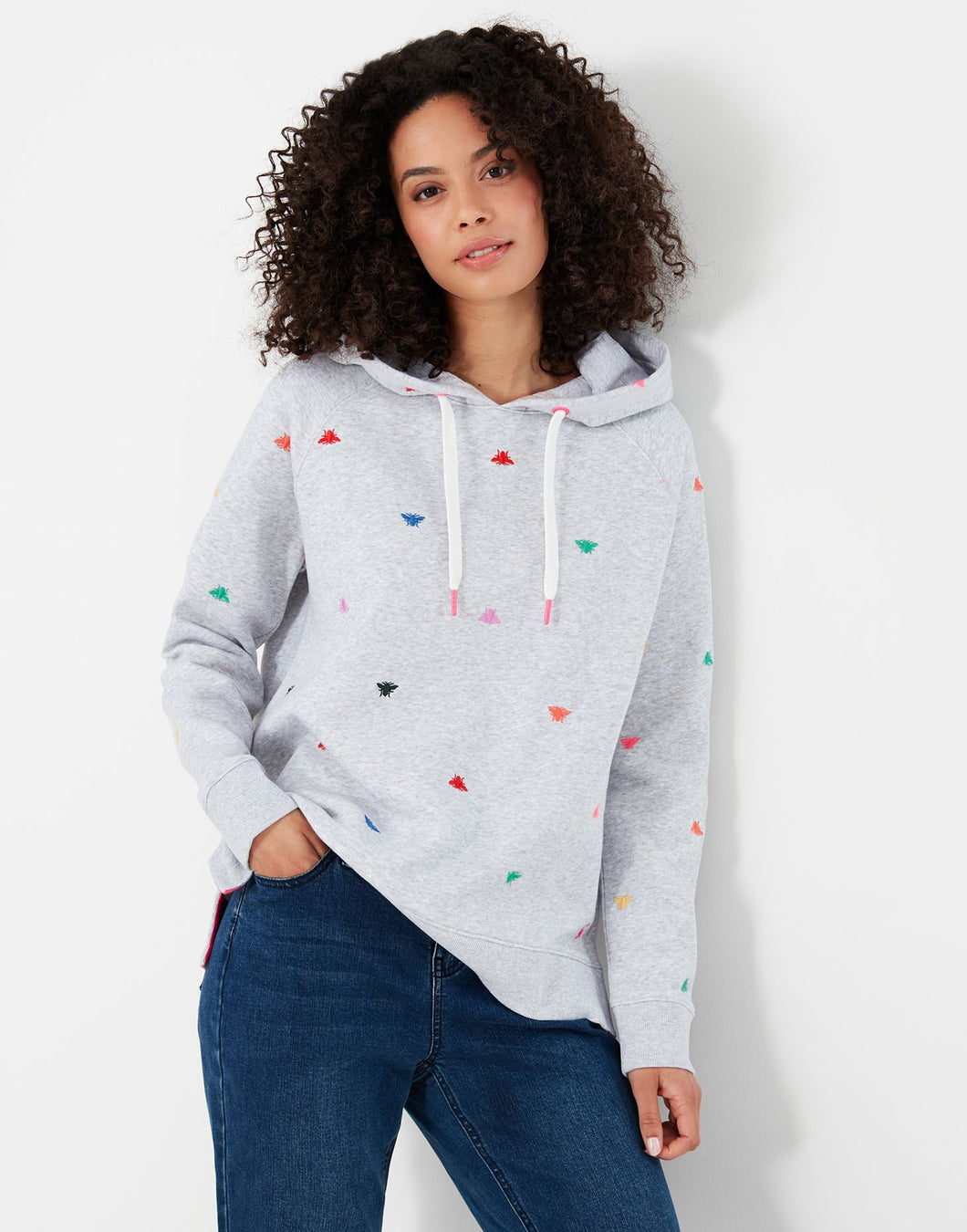 JOULES <BR>
Rowley Raglan Hooded Sweat <BR>
Bee Design <BR>