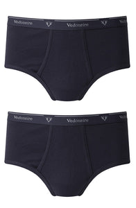 VEDONAIRE <BR>
2 pack Fine Rib Cotton Briefs <BR>