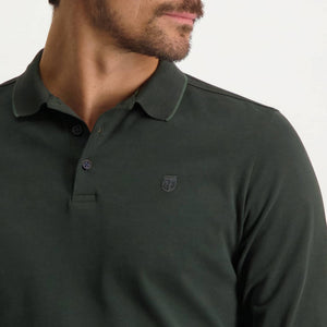 STATE OF ART <BR>
Long sleeved cotton polo in regular fit <BR>