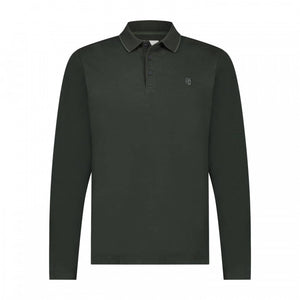 STATE OF ART <BR>
Long sleeved cotton polo in regular fit <BR>