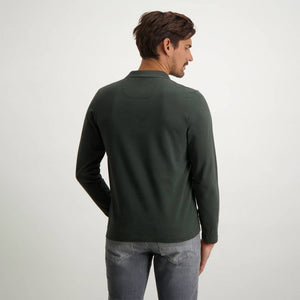 STATE OF ART <BR>
Long sleeved cotton polo in regular fit <BR>