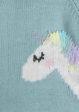 Load image into Gallery viewer, LOSAN &lt;BR&gt;
Baby Unicorm knited sweater &lt;BR&gt;
Jade &lt;BR&gt;

