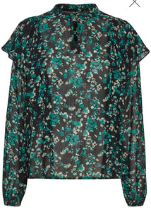 INWEAR <BR>
Kirstie Blouse <BR>
Green <BR>