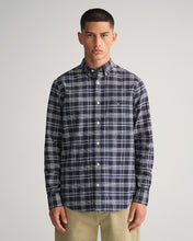 Load image into Gallery viewer, GANT &lt;BR&gt;
Regular Fit Oxford Shirt &lt;BR&gt;
Blue check &lt;BR&gt;
