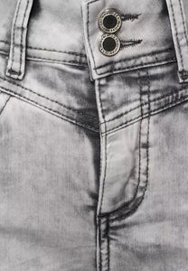 STREET ONE <BR>
Slim Fit Jeans <BR>
Grey <BR>