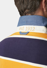 Load image into Gallery viewer, BROOK TAVERNER &lt;BR&gt;
Staithes rugby shirt &lt;BR&gt;Navy &amp; Yellow&lt;BR&gt;

