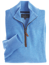 Load image into Gallery viewer, VEDONAIRE &lt;BR&gt;
Men&#39;s Half Zip Lambswool Knit with New Anti Pilling Finish &lt;BR&gt;

