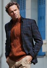 Load image into Gallery viewer, BROOK TAVERNER &lt;BR&gt;
Harris Tweed Sports Jacket &lt;BR&gt;
Aird Blue Check &lt;BR&gt;
