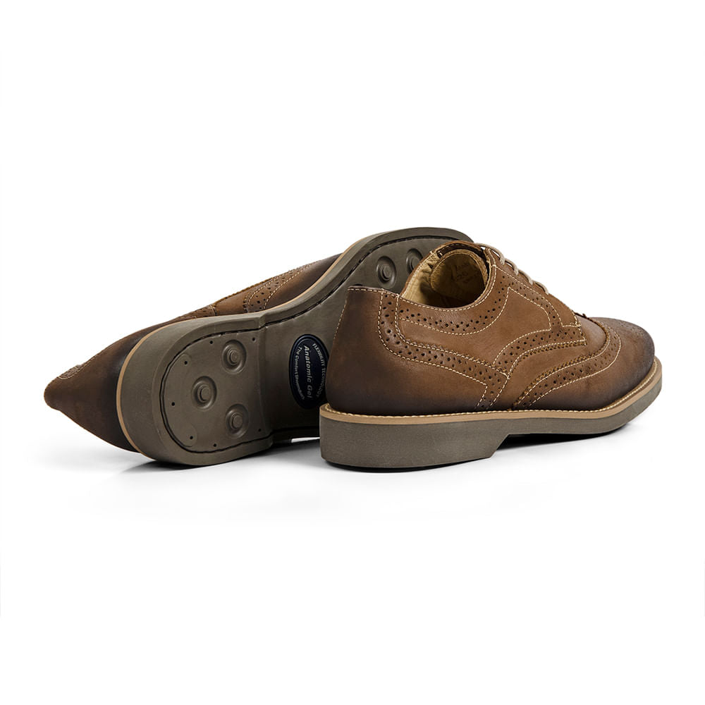 ANATOMIC TUCANO MENS COGNAC LEATHER BROGUES