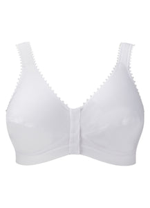ROYCE <BR>
Comfibra Front Opening Bra <BR>
White <BR>