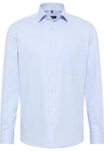 Load image into Gallery viewer, ETERNA &lt;BR&gt;
Striped Twill Shirt, Modern Fit &lt;BR&gt;
Blue &lt;BR&gt;
