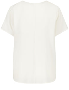 GERRY WEBER <BR>
V Neck Top <BR>
White <BR>