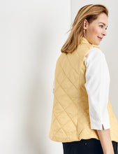 Load image into Gallery viewer, GERRY WEBER &lt;BR&gt;
Gilet with diamond quilting &lt;BR&gt;
Yellow &lt;BR&gt;
