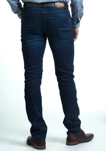 ANDRE <BR>
Denim Jeans <BR>
Solid Dark Blue <BR>