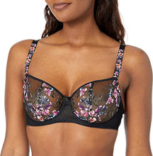 Load image into Gallery viewer, FANTASIE &lt;BR&gt;
Aurelia Underwired, Balcony Bra &lt;BR&gt;
Black Floral &lt;BR&gt;
