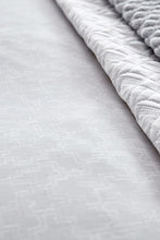 Load image into Gallery viewer, PEACOCK BLUE &lt;BR&gt;
Hotel Collection &lt;BR&gt;
Aura Double Duvet Set &lt;BR&gt;
White &lt;BR&gt;
