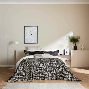 BEDECK OF BELFAST <BR>
Faiza Duvet Cover & Pillowcases <BR>
Charcoal <BR>