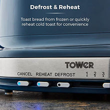 Load image into Gallery viewer, TOWER &lt;BR&gt;
Belle 2 slice Toaster &lt;br&gt;
Navy &lt;BR&gt;
