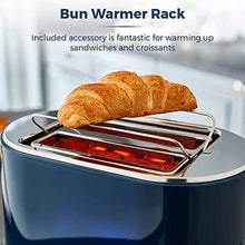 Load image into Gallery viewer, TOWER &lt;BR&gt;
Belle 2 slice Toaster &lt;br&gt;
Navy &lt;BR&gt;
