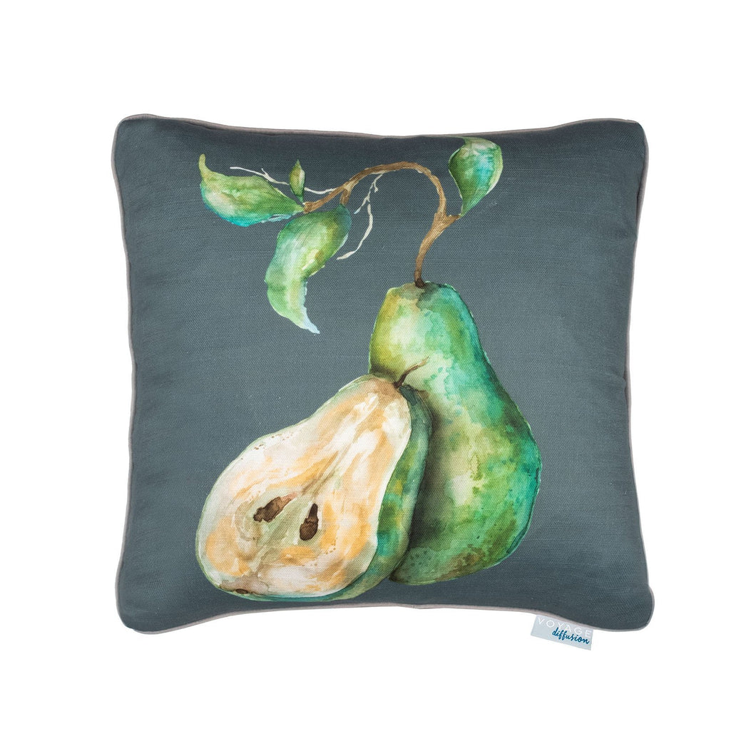 VOYAGE MAISON <BR>
Pear Slate Cushion <BR>
Grey <BR>
