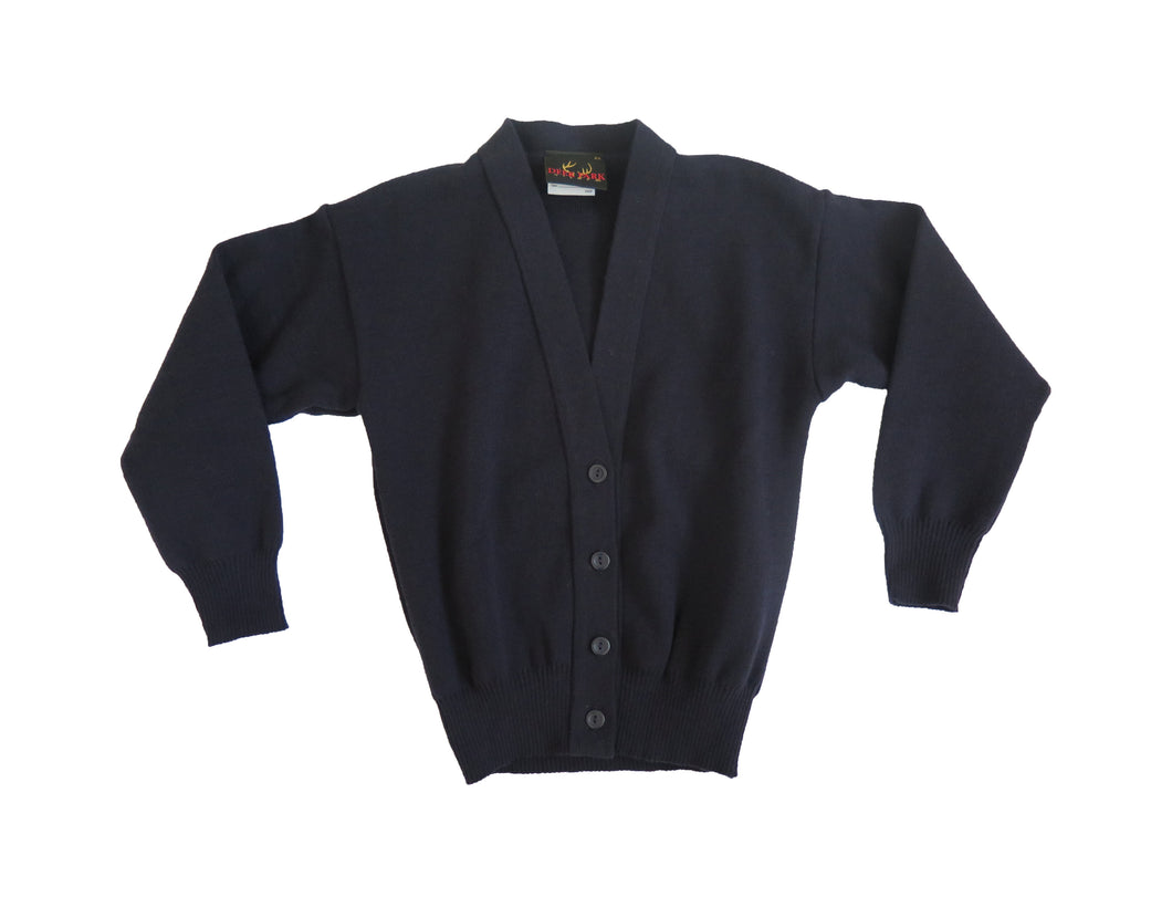 SCHOOL CARDIGAN <BR>
Navy <BR>