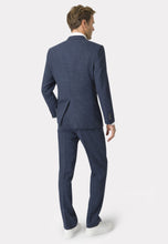 Load image into Gallery viewer, BROOK TAVERNER &lt;BR&gt;
Constable Crease Resistant Linen Suit Jacket &lt;BR&gt;
Navy &lt;BR&gt;
