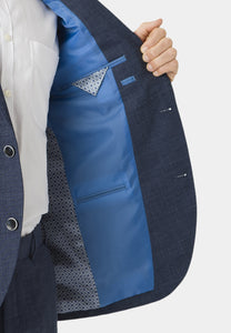 BROOK TAVERNER <BR>
Constable Crease Resistant Linen Suit Jacket <BR>
Navy <BR>
