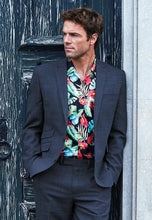 Load image into Gallery viewer, BROOK TAVERNER &lt;BR&gt;
Constable Crease Resistant Linen Suit Jacket &lt;BR&gt;
Navy &lt;BR&gt;
