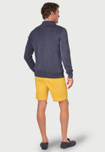 Load image into Gallery viewer, BROOK TAVERNER &lt;BR&gt;
Edmonds Cotton 1/4 Zip Sweater &lt;BR&gt;
Navy &lt;BR&gt;
