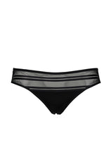 Load image into Gallery viewer, AFTER EDEN &lt;BR&gt;
Fenne Mesh Stripe Brief &lt;BR&gt;
Black &lt;BR&gt;

