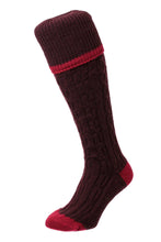 Load image into Gallery viewer, HJ SOCKS &lt;BR&gt;
Cable Stripe Shooting Socks &lt;BR&gt;
