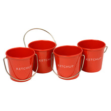 Load image into Gallery viewer, EDDINGTONS &lt;BR&gt;
Set of 4 Ketchup Buckets &lt;BR&gt;
Red &lt;BR&gt;

