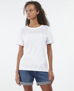 BARBOUR <BR>
Barmouth Top <BR>
White <BR>