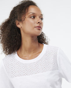 BARBOUR <BR>
Barmouth Top <BR>
White <BR>