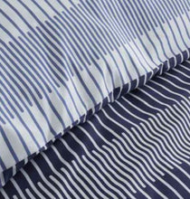 Load image into Gallery viewer, CATHERINE LANSFIELD &lt;BR&gt;
Lines Duvet Cover set&lt;BR&gt;
Navy &lt;BR&gt;
