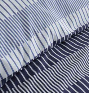 CATHERINE LANSFIELD <BR>
Lines Duvet Cover set<BR>
Navy <BR>