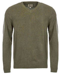 BARBOUR <BR>
Nelson V-Neck Wool Sweater <BR>