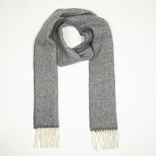 Load image into Gallery viewer, J HANLY &lt;BR&gt;
Luxury Herringbone Merino &amp; Cashmere Scarf &lt;BR&gt;
