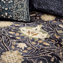 Load image into Gallery viewer, WILLIAM MORRIS &lt;BR&gt;
Montreal Duvet sets &amp; Bedspread &lt;BR&gt;
Indigo &amp; Slate &lt;BR&gt;
