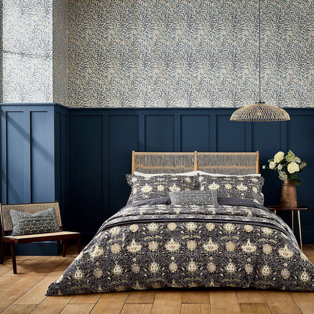 WILLIAM MORRIS <BR>
Montreal Duvet sets & Bedspread <BR>
Indigo & Slate <BR>