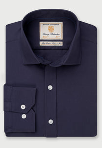 BROOK TAVERNER <BR>
Romsey Long Sleeved Shirt <BR>
Navy <BR>
